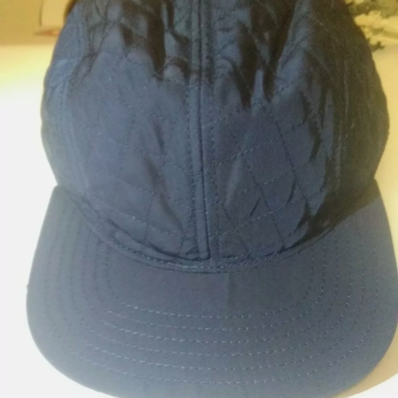 Goodfellow Quilted Hat Cap Baseball Adjustable Navy Blue Winter New With Tag - Picture 2 of 12